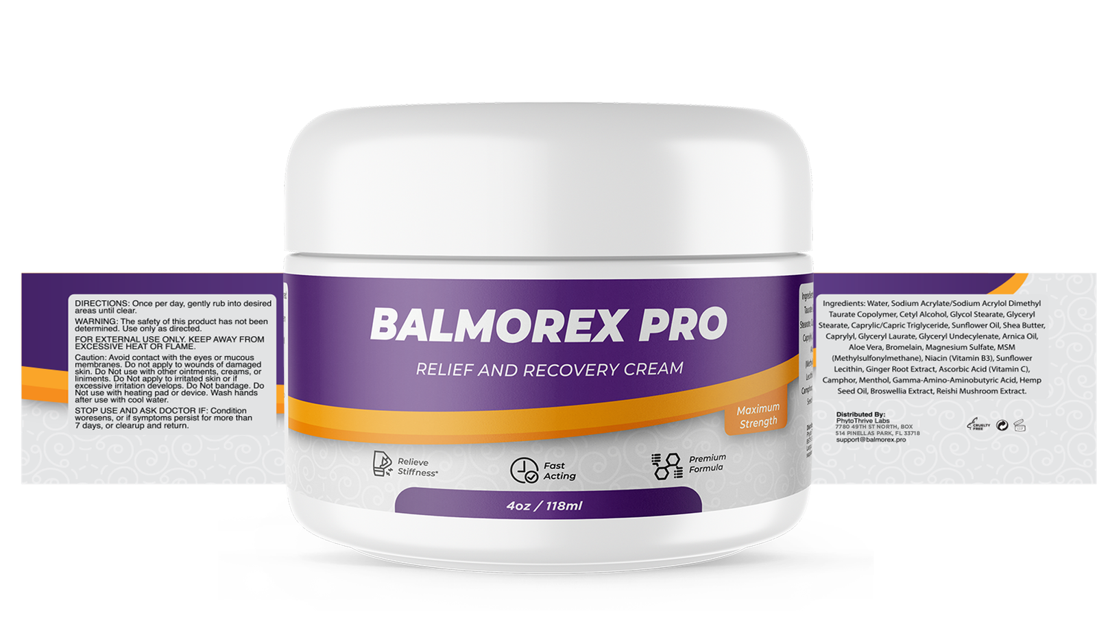 Balmorex Pro 1 bottle with label